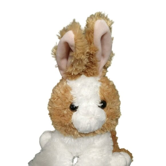 Aurora Bunny Rabbit Plush Stuffed Animal White Brown 2017 Realistic - Picture 2 of 8